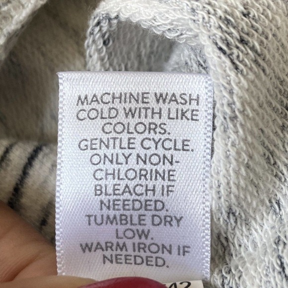 Pure J Jill Shirt Womens Medium Petite Gray Oversized Knit‎ Relaxed Lounge - Picture 9 of 10